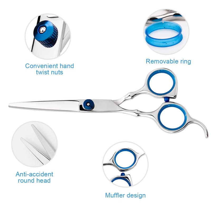 Himart Professional Home Hair Cutting Kit Home Haircutting Scissors Barber Salon Home Thinning Shears Kit with Comb and Case for Men Women - Image 2